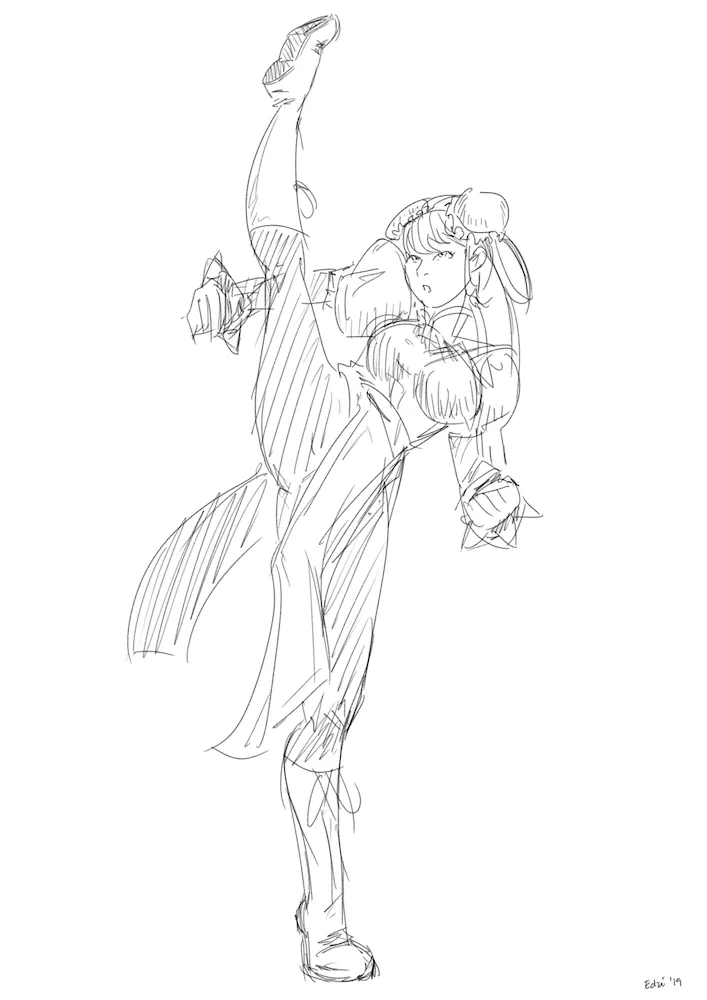 Chun Li Sketch